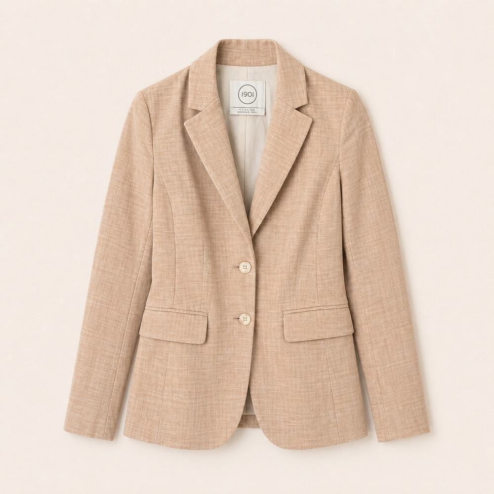 Circolo 1901 Minimalist Cotton Taliored Career Blazer 4P